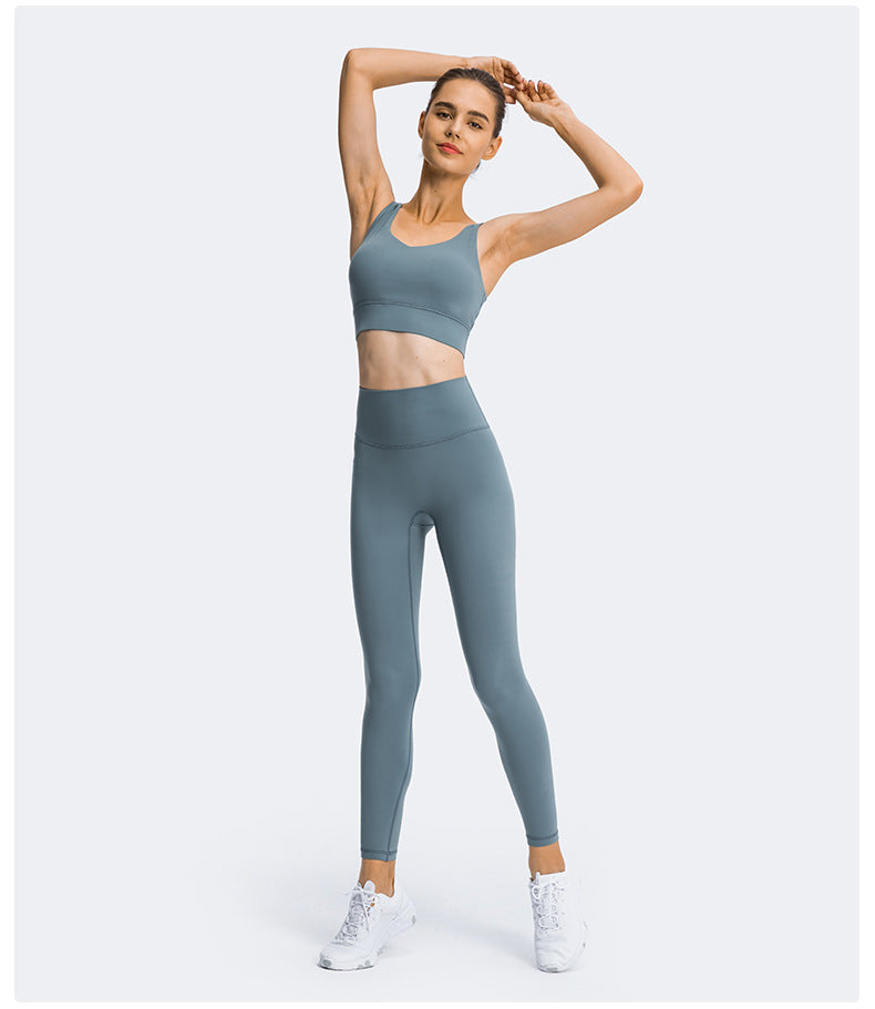 25" Sculpt Hidden Pocket Yoga Pants Sport Leggings Women'S High Waist Y-Type Hipline Workout Gym Athletic Leggings-UHXV-Ink Blue-4-Urbanheer