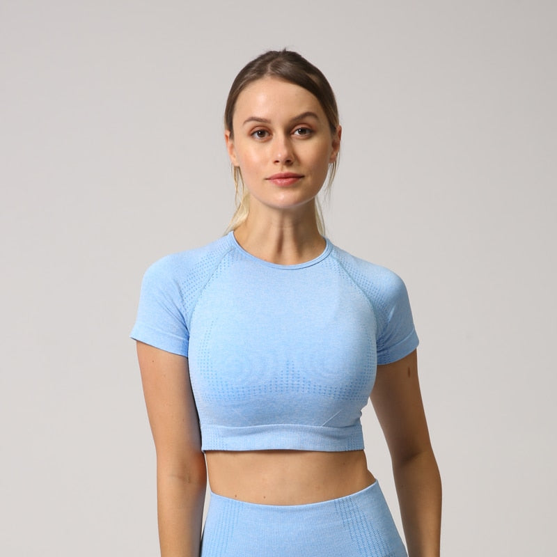 Women Seamless Yoga Shirt-UHXC-Wine-S-Urbanheer