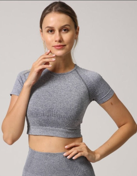 Women Seamless Yoga Shirt-UHXC-Wine-S-Urbanheer