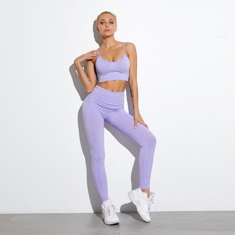 Active Crop Top & Shorts Suit-Clothing - Women-UHXA-BraShirtsPantsWhite-L-Urbanheer
