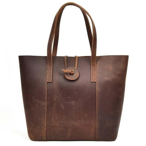 The Taavi Tote | Handcrafted Leather Tote Bag-STEEL HORSE LEATHER-Urbanheer