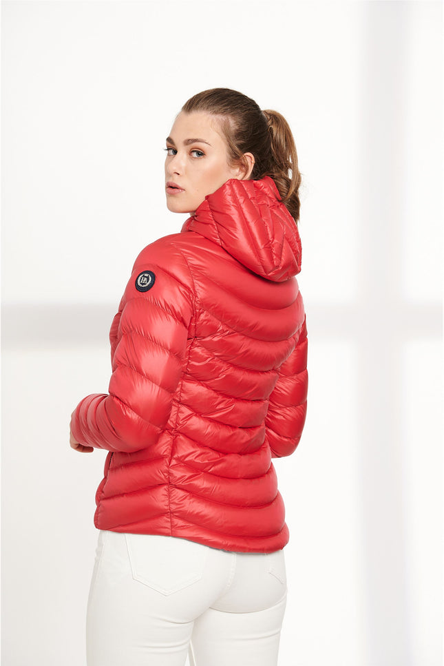 Clarise Puffer Women'S Jacket- Red-Clothing - Women-Henry Arroway-Urbanheer