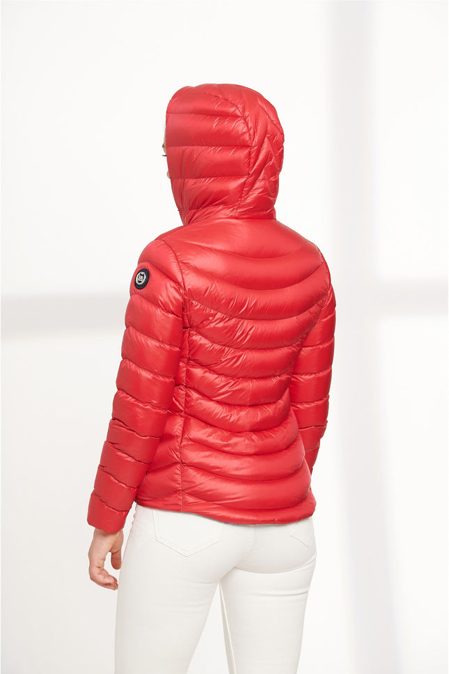 Clarise Puffer Women'S Jacket- Red-Henry Arroway-Urbanheer
