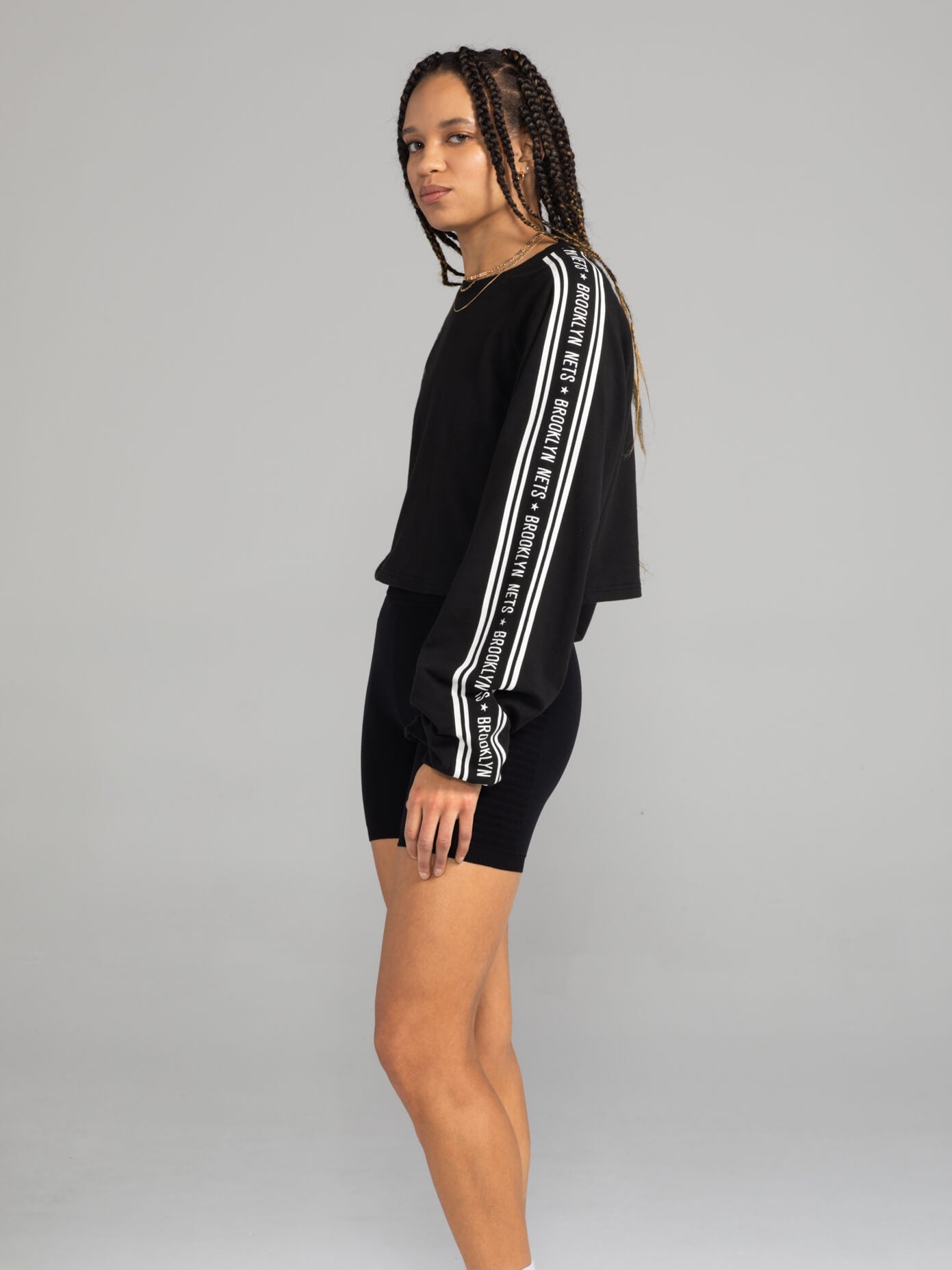 Brooklyn Nets Team Crop-Crop Tops-Qore-M-Urbanheer