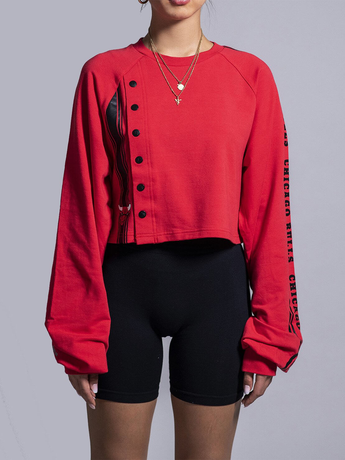 Chicago Bulls Team Crop-Crop Tops-Qore-M-Urbanheer