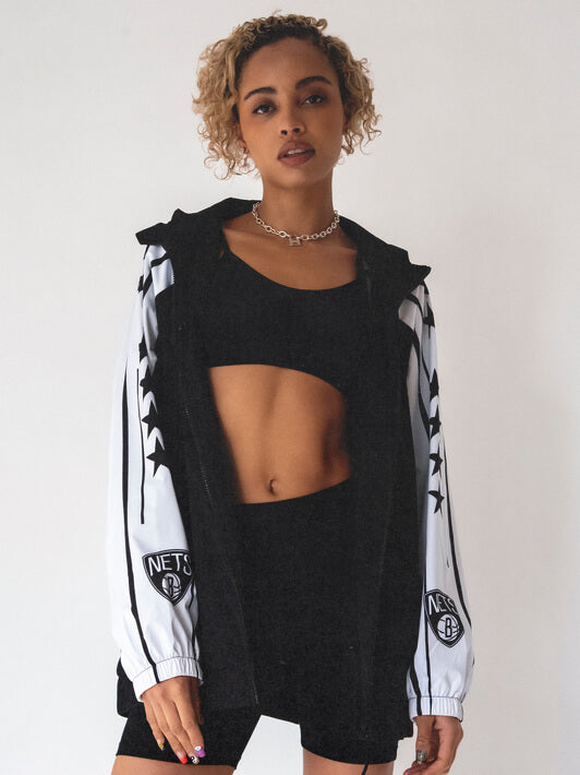 Brooklyn Nets Team Windbreaker Jacket-Windbreaker-Qore-L-Urbanheer