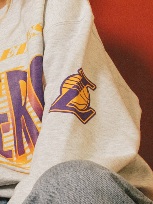 Los Angeles Lakers Crewneck-crewnecks-QORE-S/M-Urbanheer