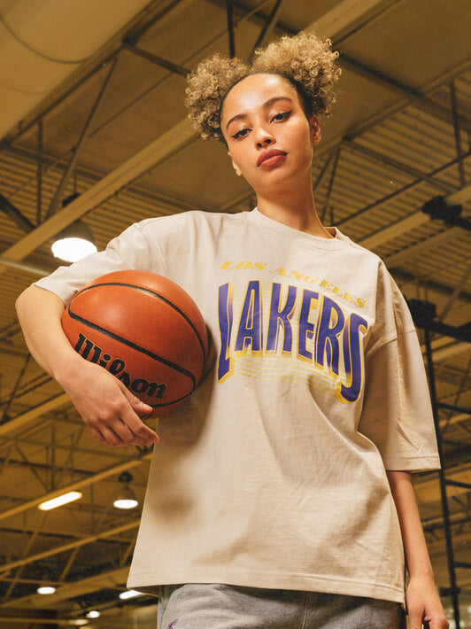 Los Angeles Lakers Oversized Tee-oversized tee-QORE-S/M-Urbanheer