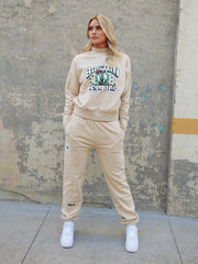 Boston Celtics Sweatsuit Pants Only-mock neck bottoms-QORE-S/M-Urbanheer