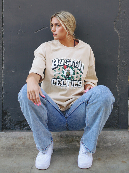 Boston Celtics Oversized Tee-oversized tee-QORE-S/M-Urbanheer