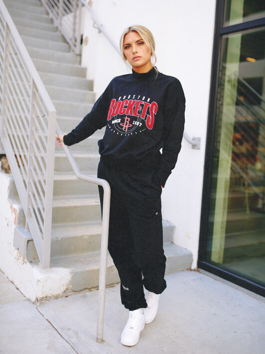 Houston Rockets Sweatsuit Pants Only-mock neck bottoms-QORE-S/M-Urbanheer