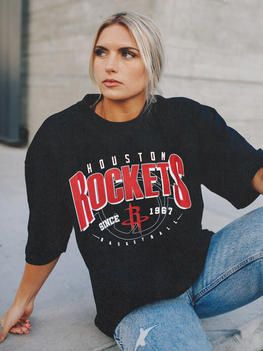 Houston Rockets Oversized Tee-oversized tee-QORE-S/M-Urbanheer