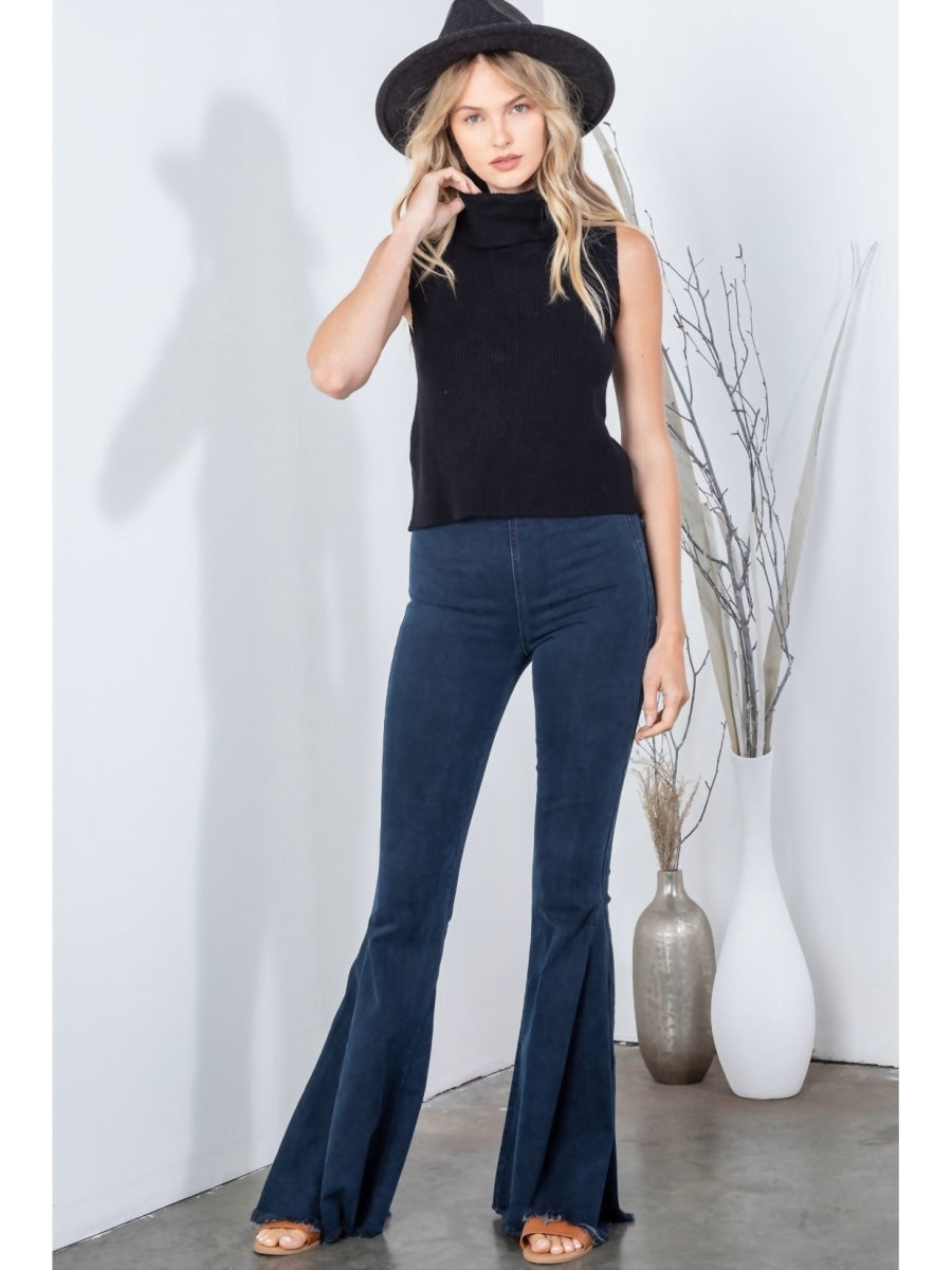 Turtle Neck Sweater Top - Black-REVEROF-S-Urbanheer