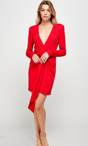 Open-Back Long Sleeve Dress-LUXYUSA-S-Urbanheer