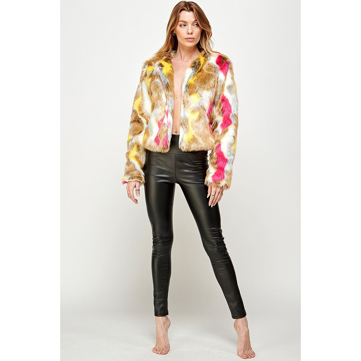 Luxy Faux Fur Blazer-LUXYUSA-S-Urbanheer