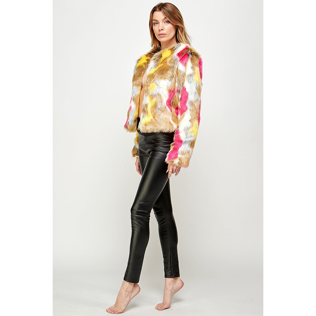 Luxy Faux Fur Blazer-LUXYUSA-M-Urbanheer