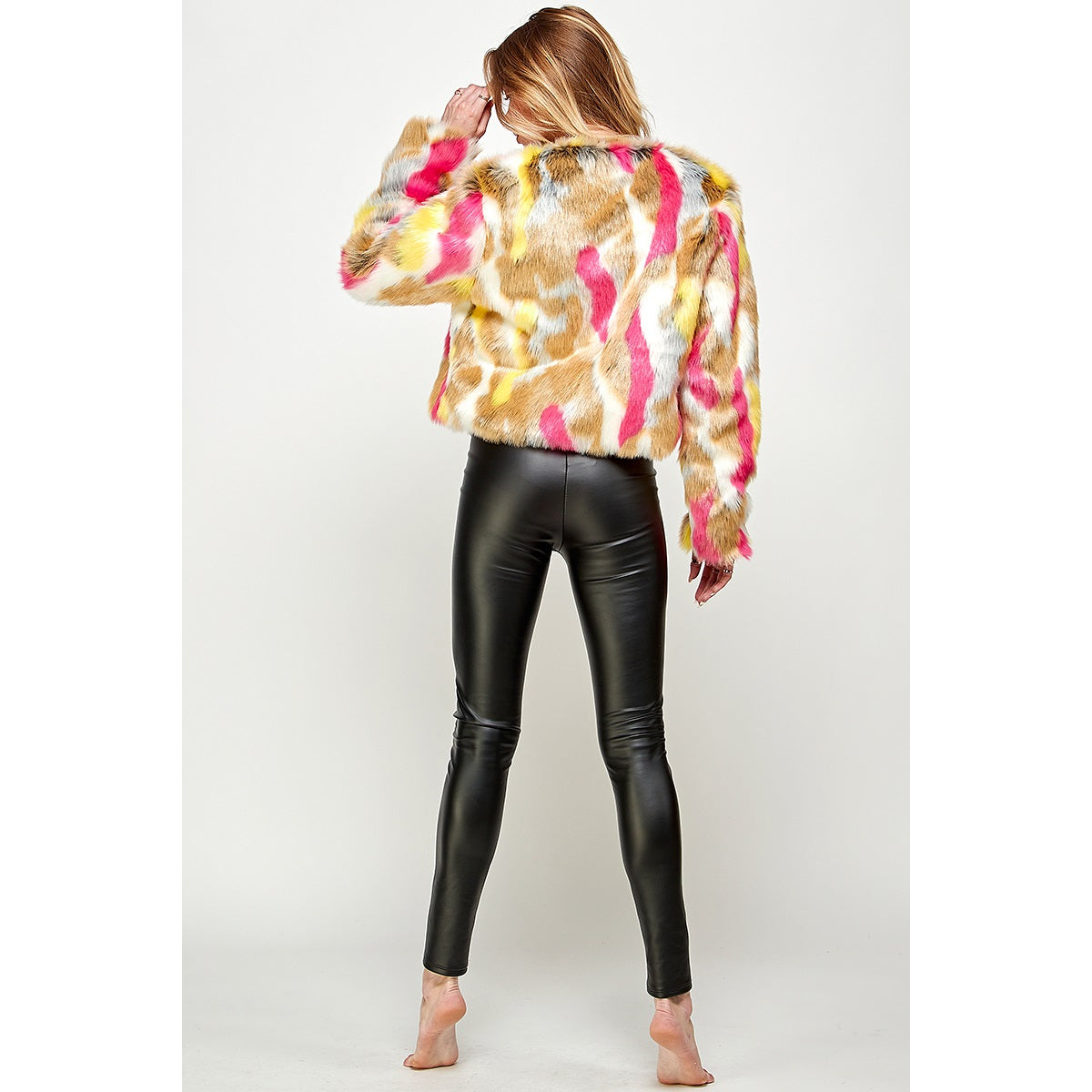 Luxy Faux Fur Blazer-LUXYUSA-S-Urbanheer