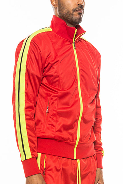 Front Pleat Track Jacket