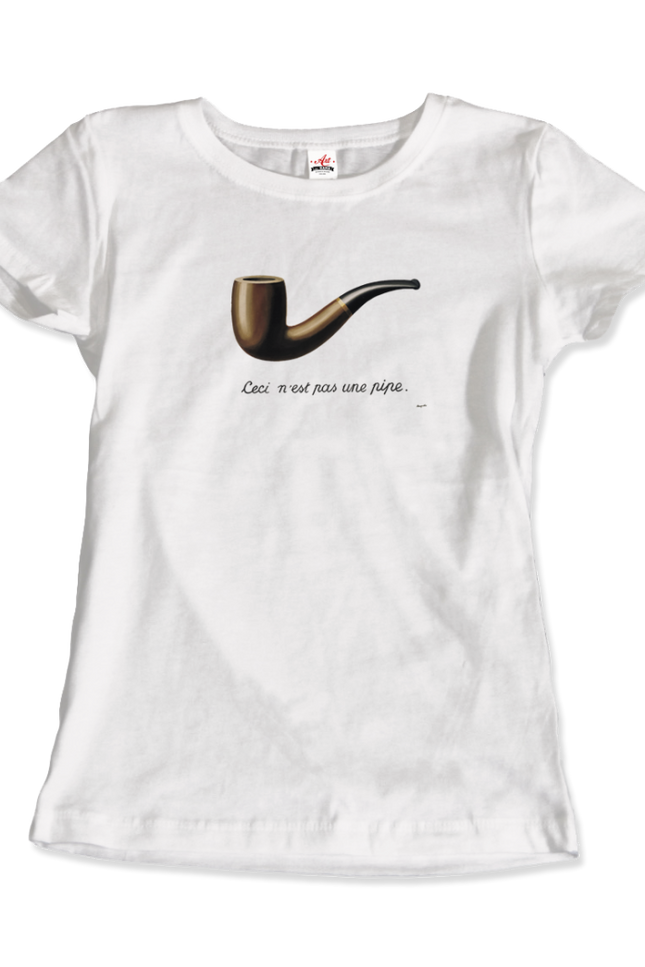 Rene Magritte This Is Not A Pipe, 1929 Artwork T-Shirt-Art-O-Rama Shop-Urbanheer