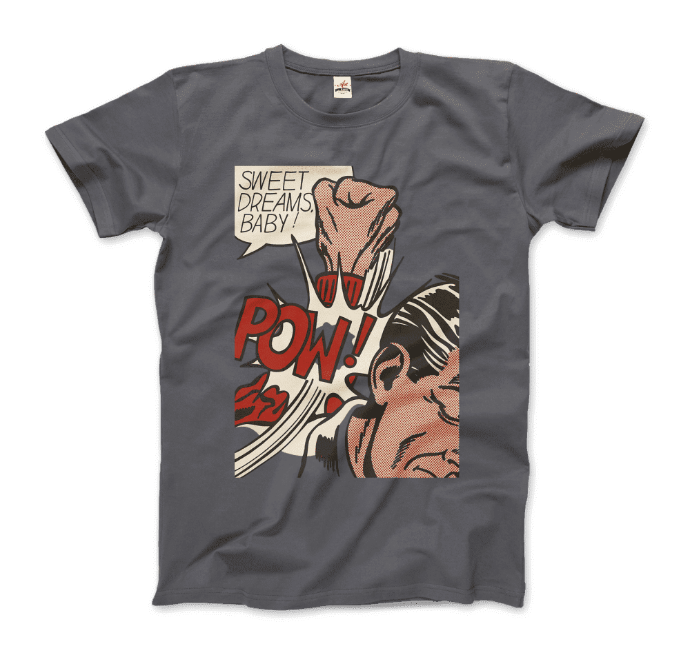 Roy Fox Lichtenstein, Sweet Dreams Baby! 1965 T-Shirt-Art-O-Rama Shop-Men (Unisex)-Heather Grey-S-Urbanheer