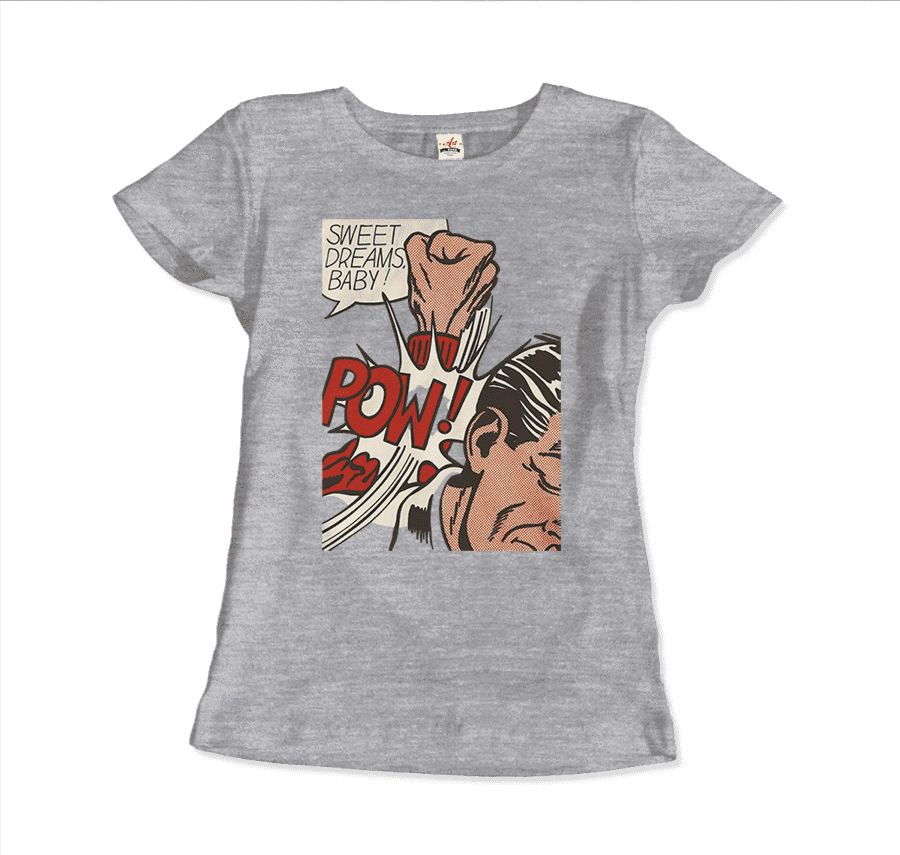 Roy Fox Lichtenstein, Sweet Dreams Baby! 1965 T-Shirt-Art-O-Rama Shop-Men (Unisex)-Heather Grey-S-Urbanheer