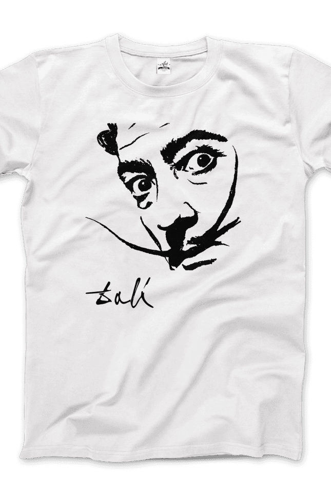 Salvador Dali Portrait Sketch Artwork T-Shirt-T-Shirt-Art-O-Rama Shop-Urbanheer