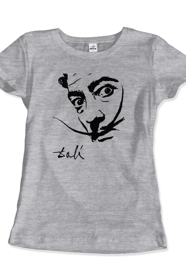 Salvador Dali Portrait Sketch Artwork T-Shirt-T-Shirt-Art-O-Rama Shop-Urbanheer