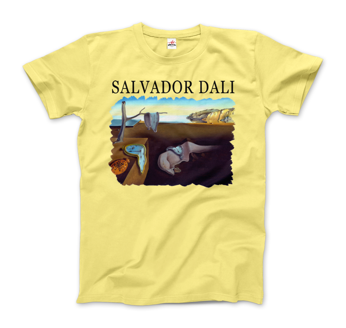 Salvador Dali The Persistence Of Memory 1931 Artwork T-Shirt-Art-O-Rama Shop-Men (Unisex)-White-S-Urbanheer