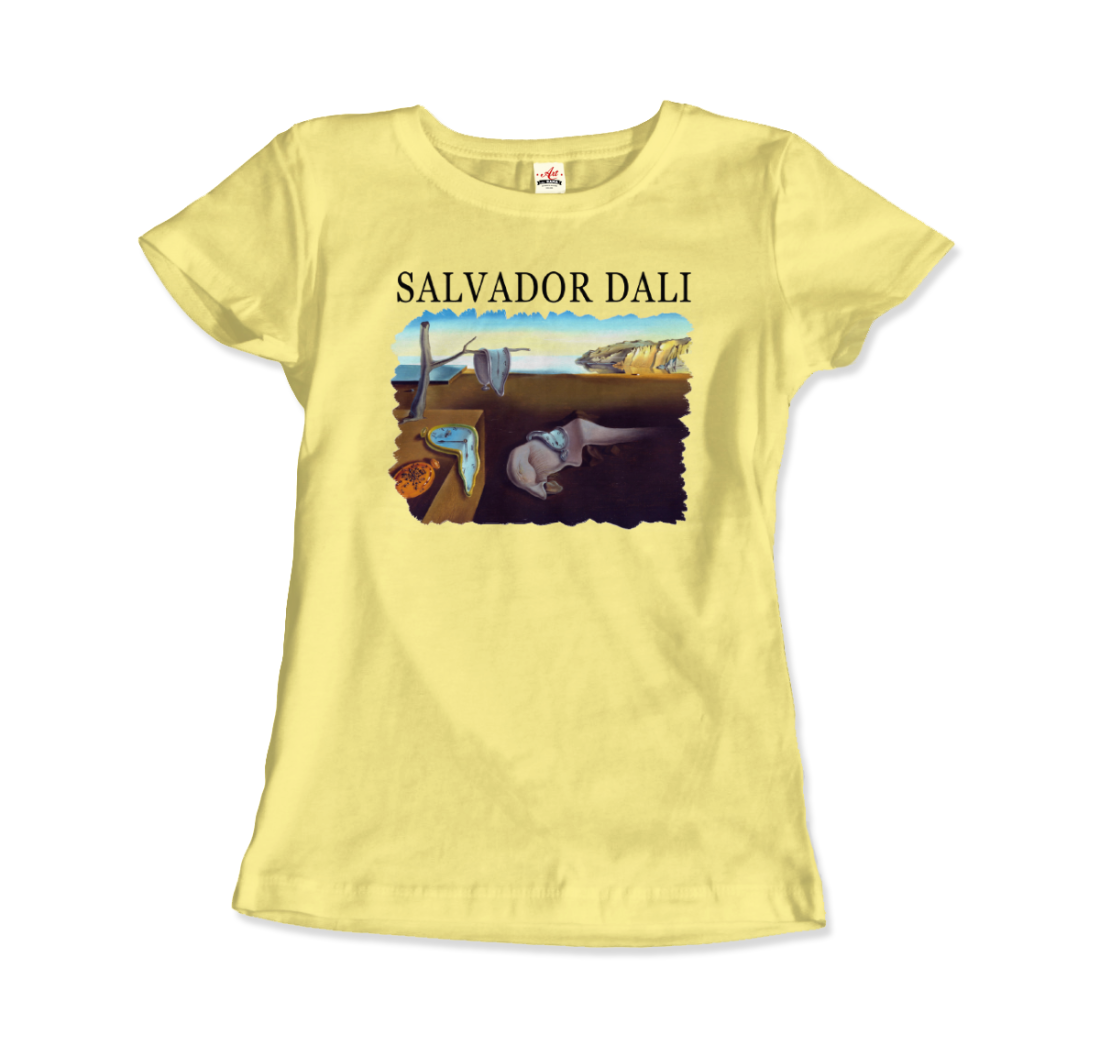 Salvador Dali The Persistence Of Memory 1931 Artwork T-Shirt-Art-O-Rama Shop-Men (Unisex)-White-S-Urbanheer