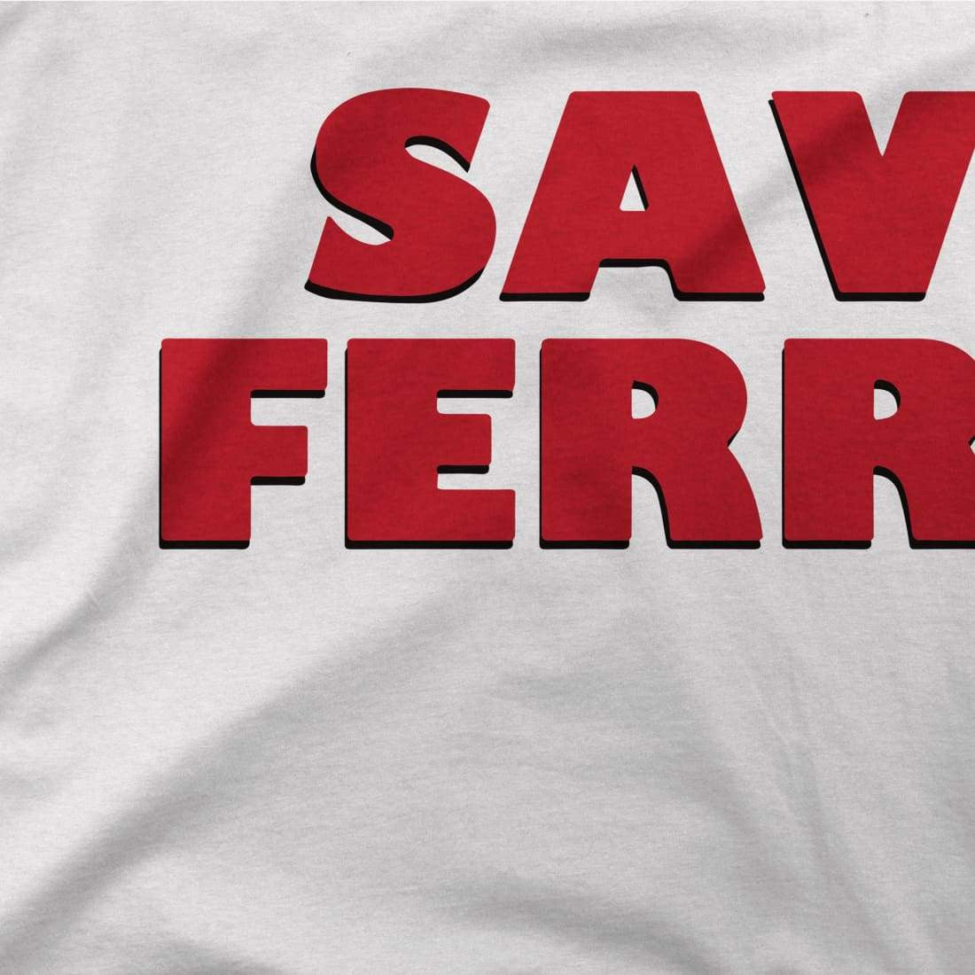 Save Ferris from Ferris Bueller's Day Off T-Shirt-Art-O-Rama Shop-Men (Unisex)-White-S-Urbanheer