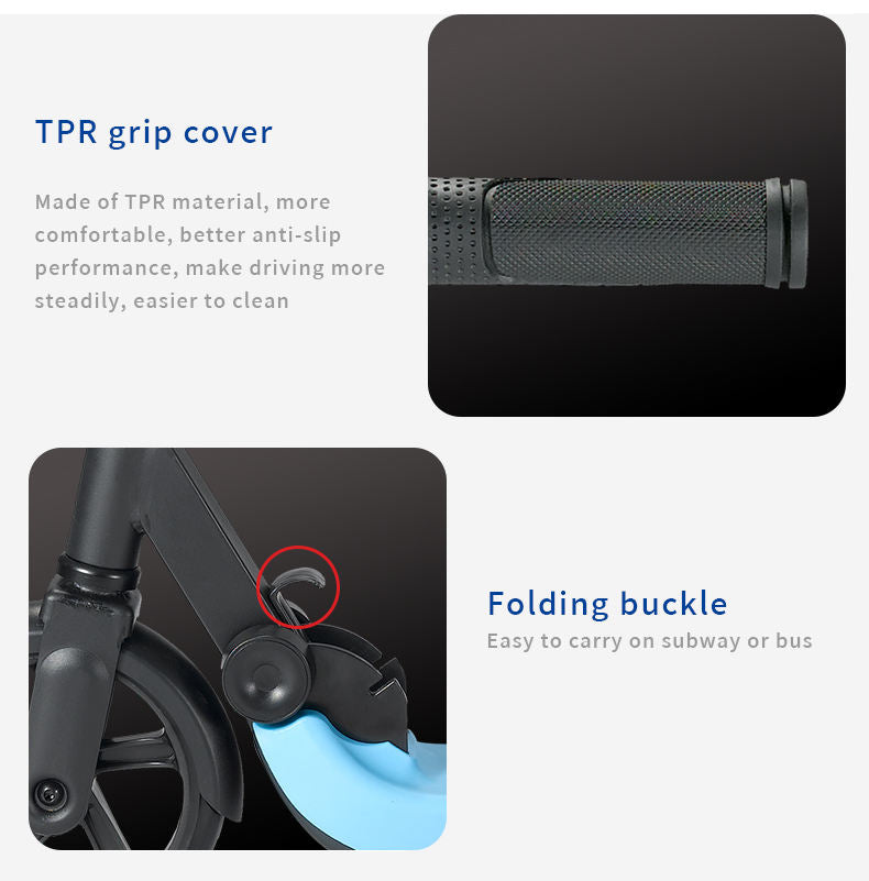 Kids Electric Scooter Model L6 - Black-Fulfillment Center-Urbanheer