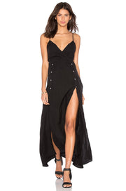 Serrano Dress | Black | White-MERRITT CHARLES-Small-White-Urbanheer