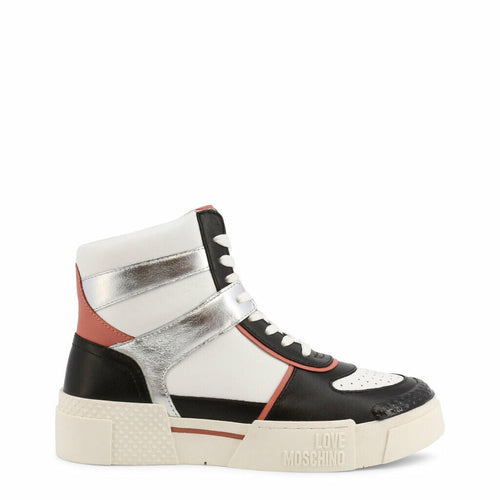 Silver High Top Sneakers-Love Moschino-10-Urbanheer