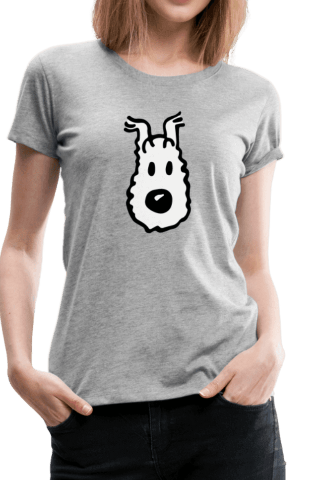 Snowy (Milou), Wire Fox Terrier from Tintin T-Shirt-T-Shirt-Art-O-Rama Shop-Urbanheer