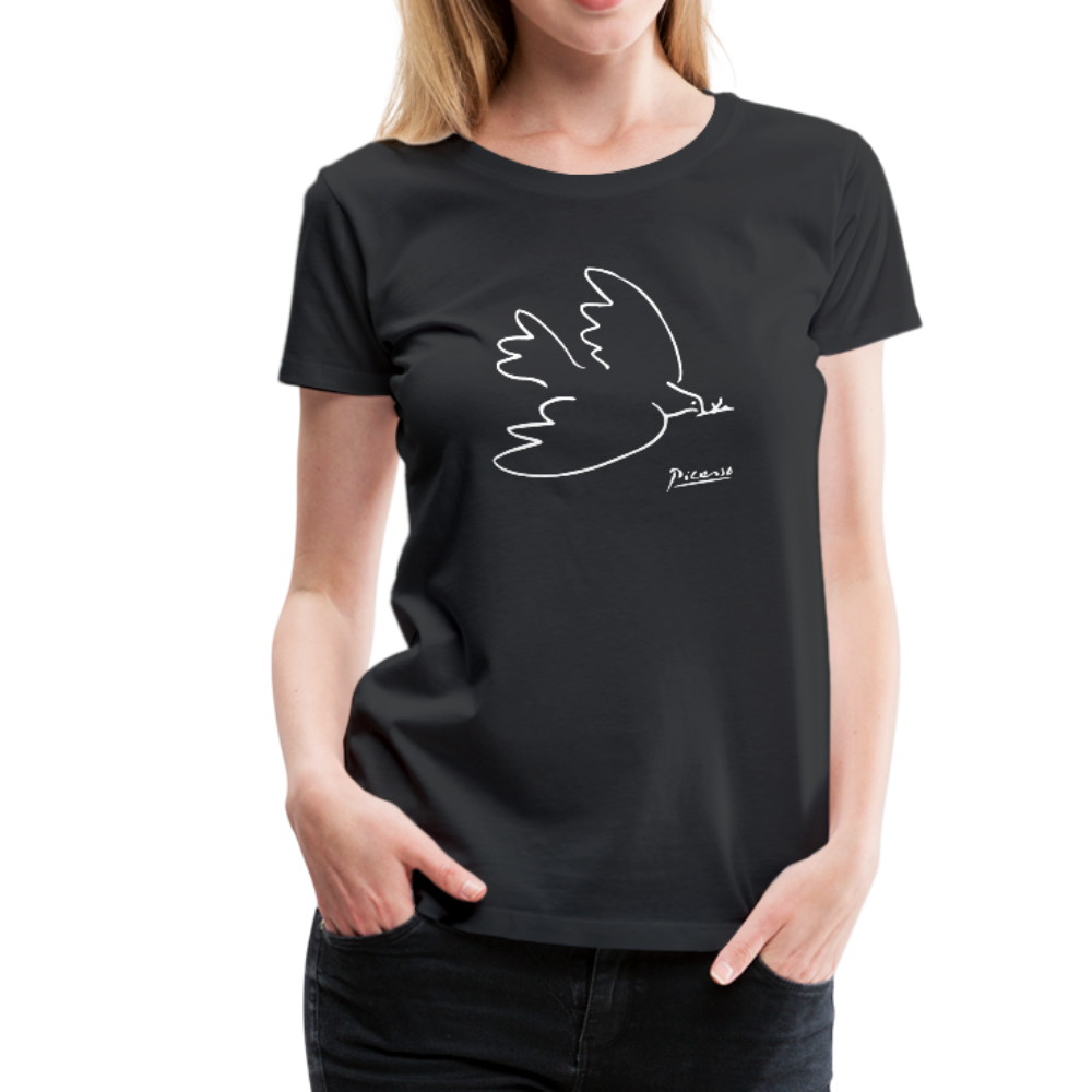 Pablo Picasso Dove Of Peace 1949 Artwork T-Shirt-Art-O-Rama Shop-Men (Unisex)-Black-S-Urbanheer