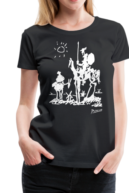 Pablo Picasso Don Quixote of La Mancha 1955 Artwork T-Shirt-T-Shirt-Art-O-Rama Shop-Urbanheer