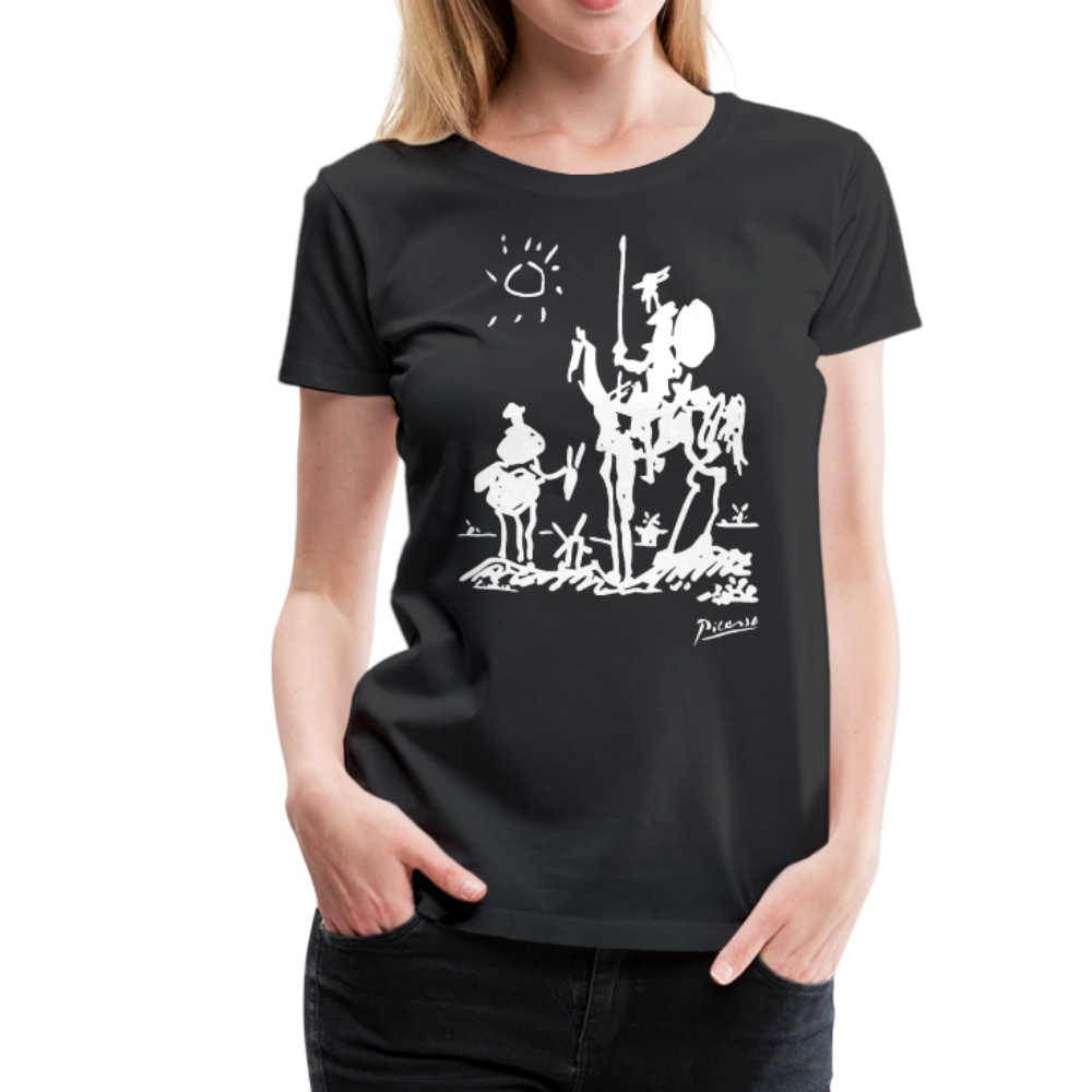 Pablo Picasso Don Quixote of La Mancha 1955 Artwork T-Shirt-T-Shirt-Art-O-Rama Shop-Men (Unisex)-Heather Grey-S-Urbanheer