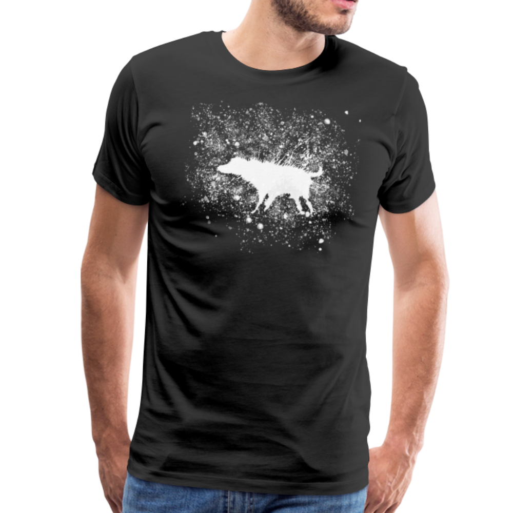 Banksy Wet Dog Splatter 2007 Street Art T-Shirt-Art-O-Rama Shop-Men (Unisex)-Black-S-Urbanheer