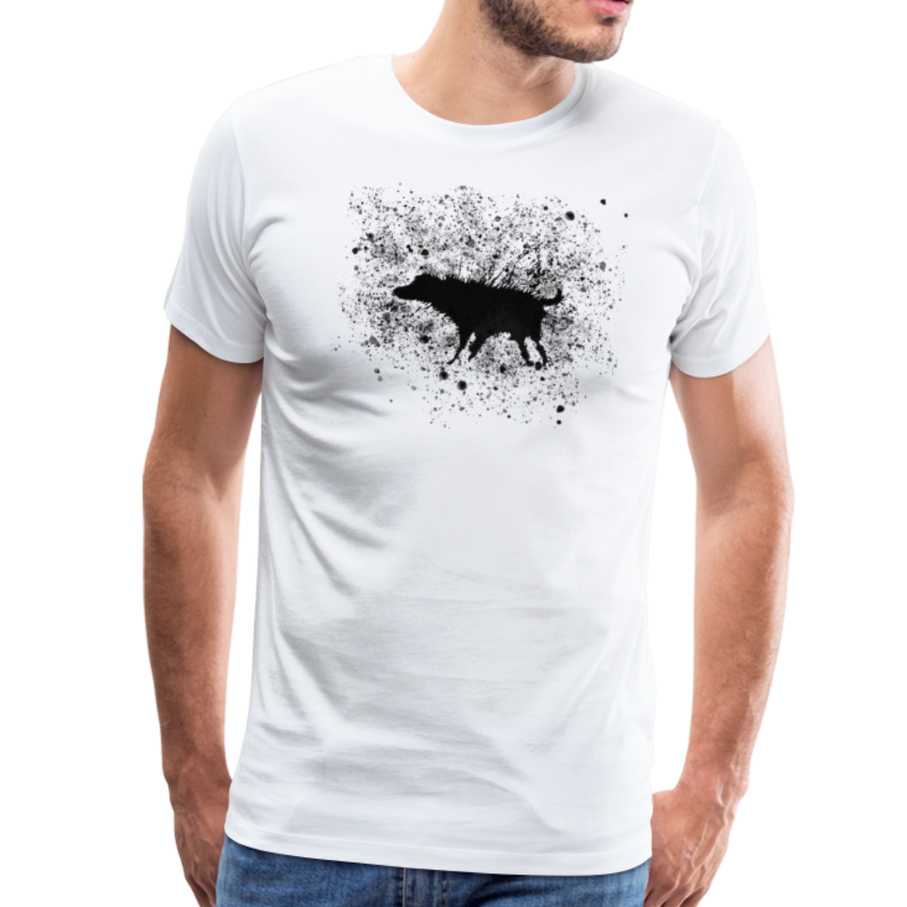 Banksy Wet Dog Splatter 2007 Street Art T-Shirt-Art-O-Rama Shop-Men (Unisex)-Navy-S-Urbanheer