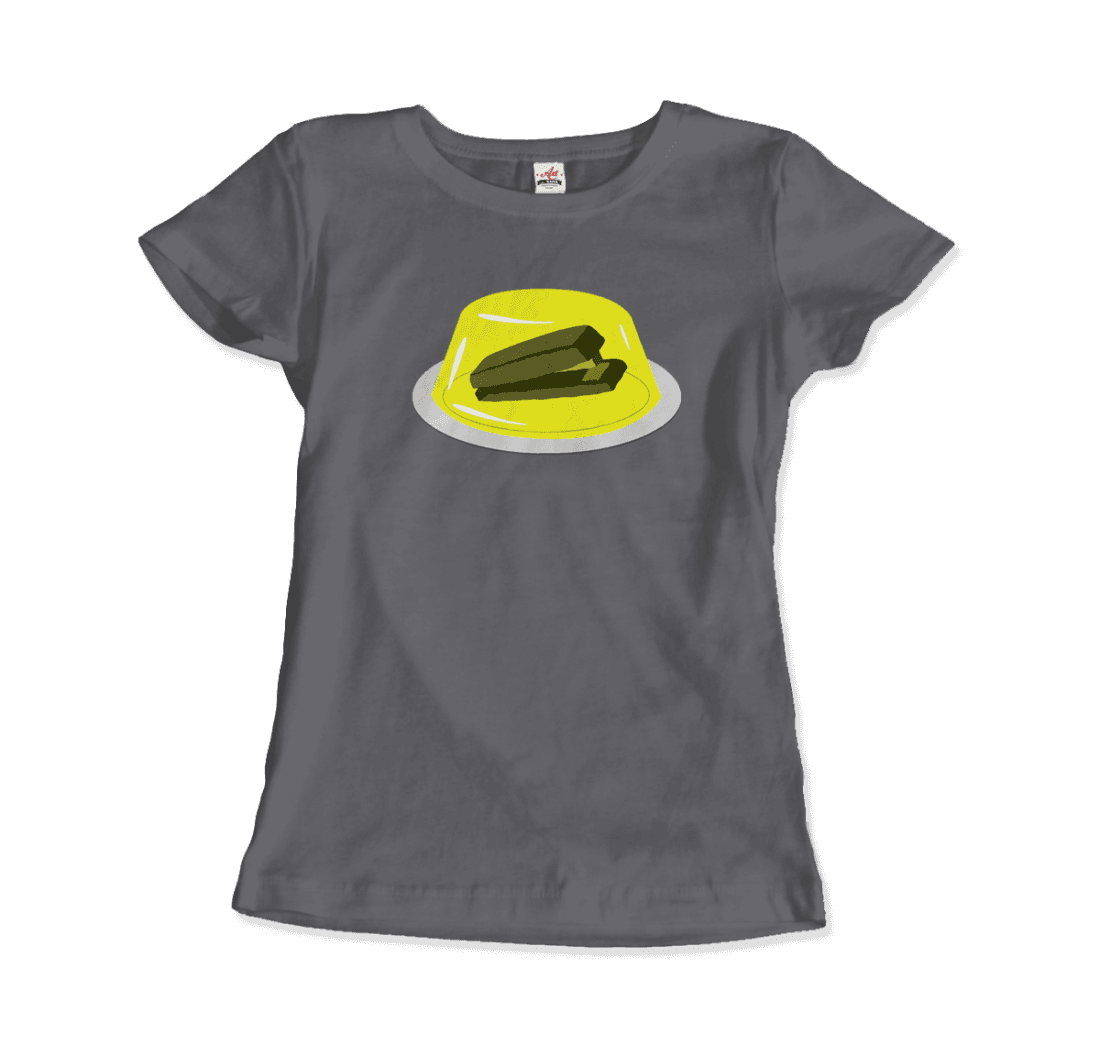 Stapler In Jello Prank From The Office T-Shirt-Art-O-Rama Shop-Men (Unisex)-Black-S-Urbanheer