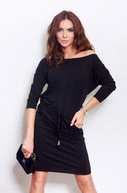 Numoco 13-1A Sporty Dress - Black-numoco-Black-XS-Urbanheer