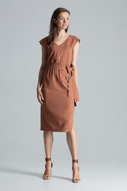 All-Day Comfort: Women Dress-Figl-brown-L-Urbanheer
