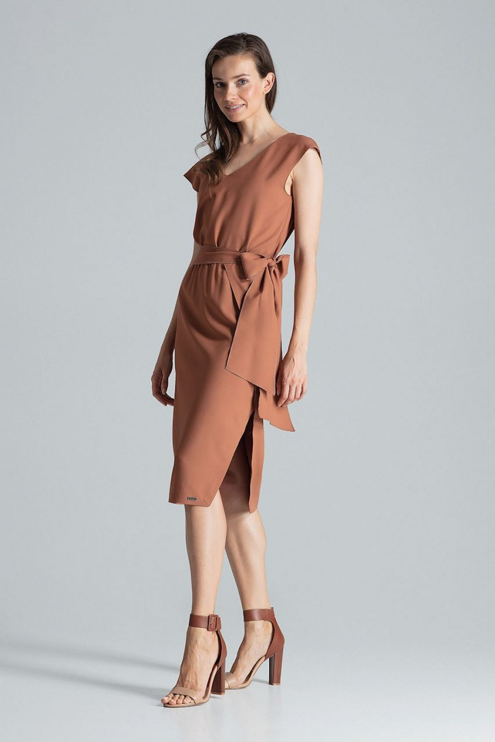 All-Day Comfort: Women Dress-Figl-brown-L-Urbanheer