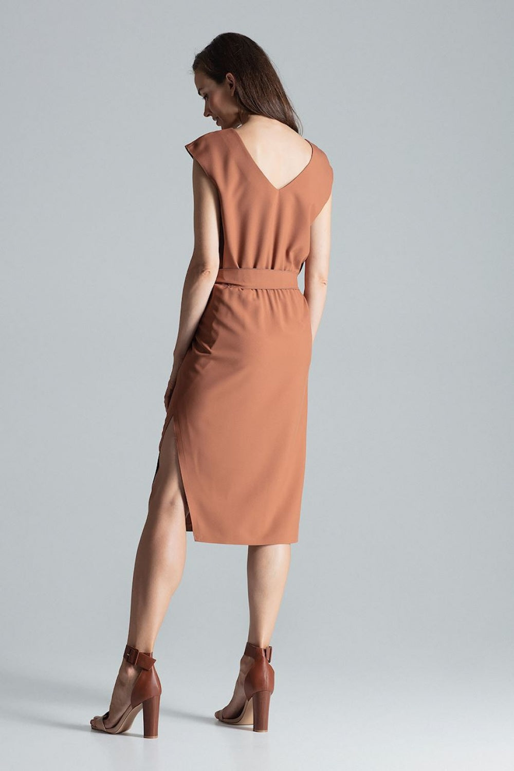 All-Day Comfort: Women Dress-Figl-brown-L-Urbanheer