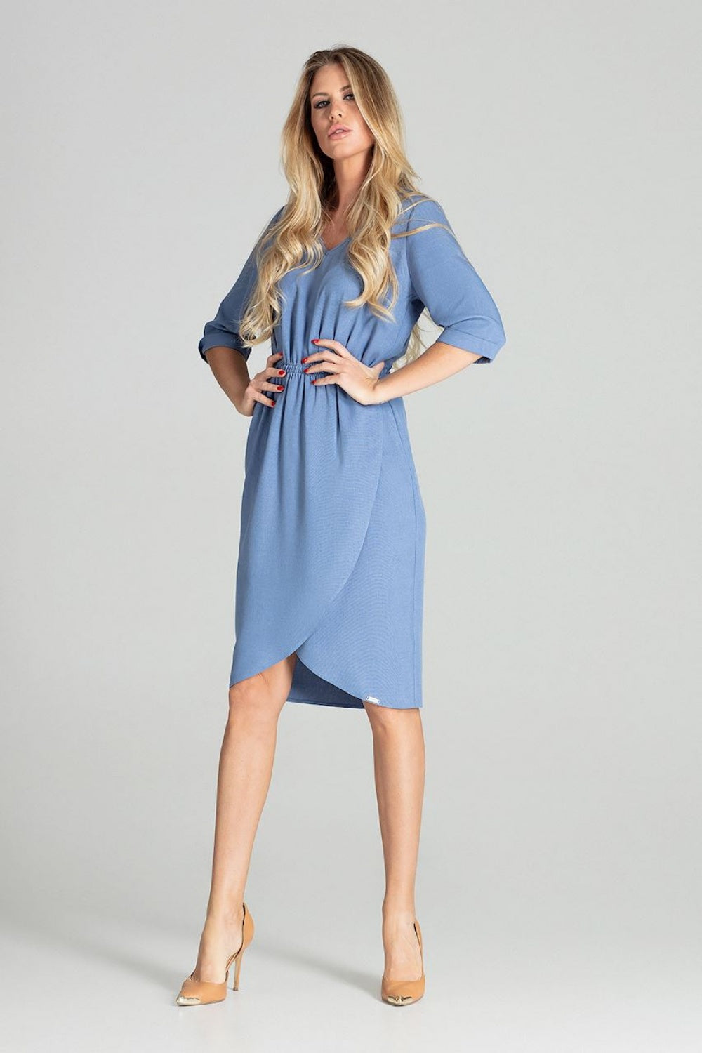 All-Day Comfort: Women Dress-Clothing - Women-Figl-blue-L-Urbanheer