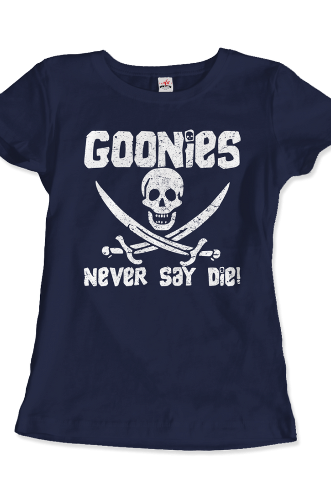 The Goonies Never Say Die Distressed Design T-Shirt-Art-O-Rama Shop-Men (Unisex)-Heather Grey-XL-Urbanheer