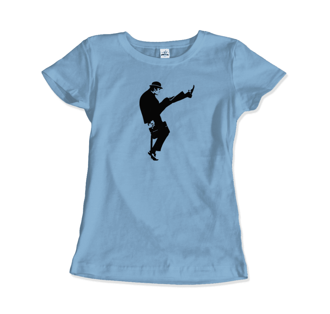 The Ministry Of Silly Walks T-Shirt-Art-O-Rama Shop-Women (Fitted)-Navy-S-Urbanheer