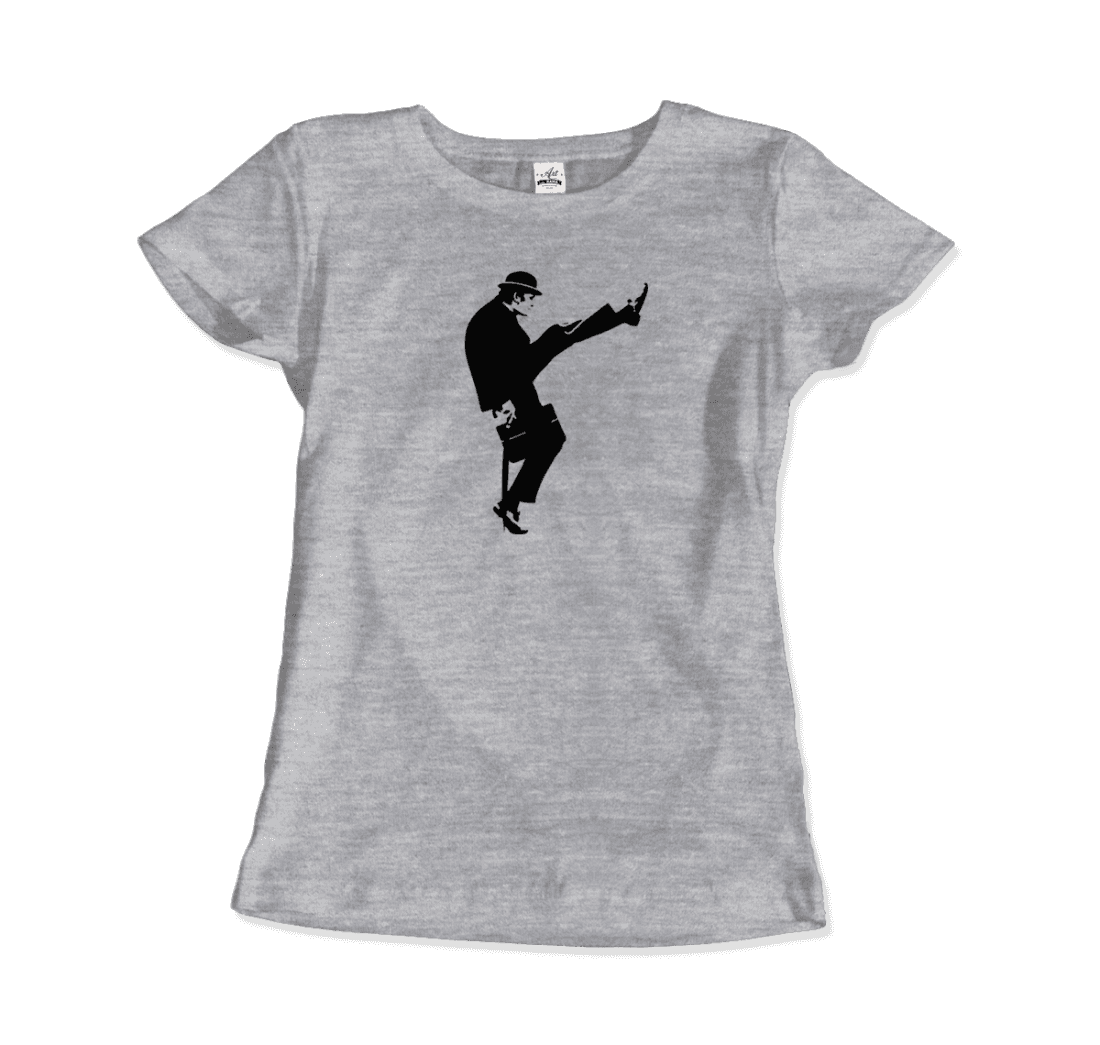 The Ministry Of Silly Walks T-Shirt-Art-O-Rama Shop-Women (Fitted)-Light Blue-S-Urbanheer