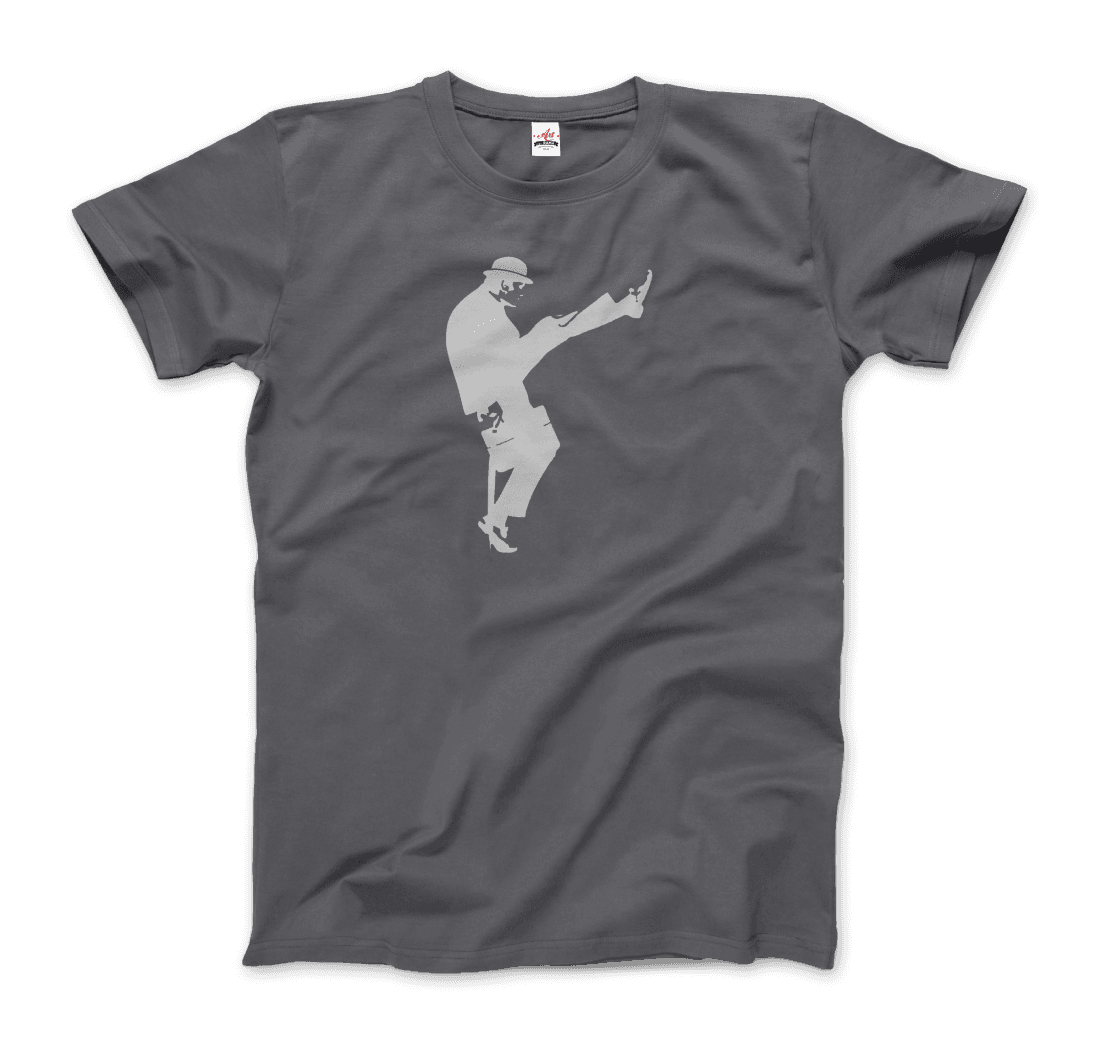 The Ministry Of Silly Walks T-Shirt-Art-O-Rama Shop-Men (Unisex)-Heather Grey-S-Urbanheer