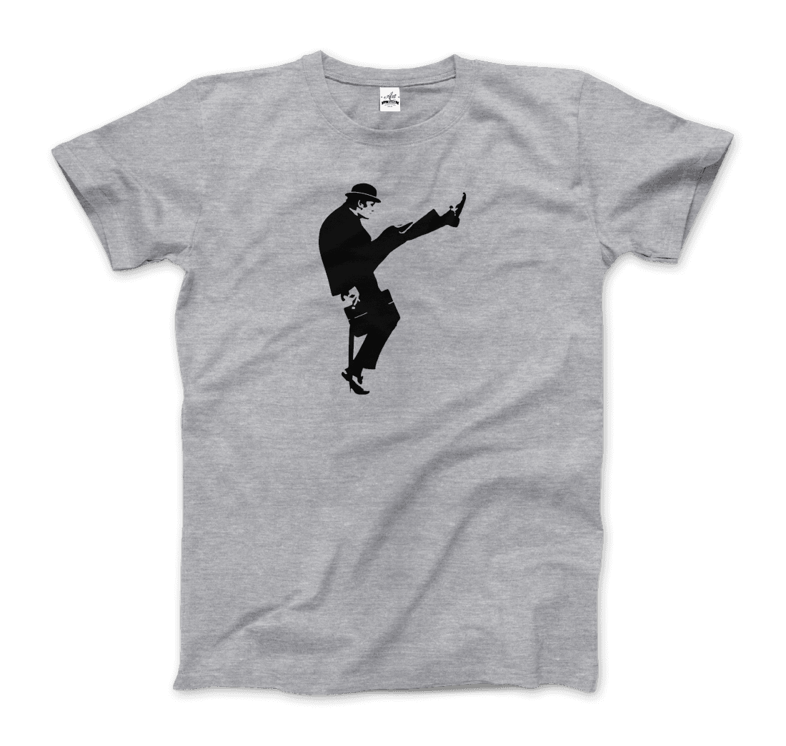 The Ministry Of Silly Walks T-Shirt-Art-O-Rama Shop-Men (Unisex)-Heather Grey-S-Urbanheer